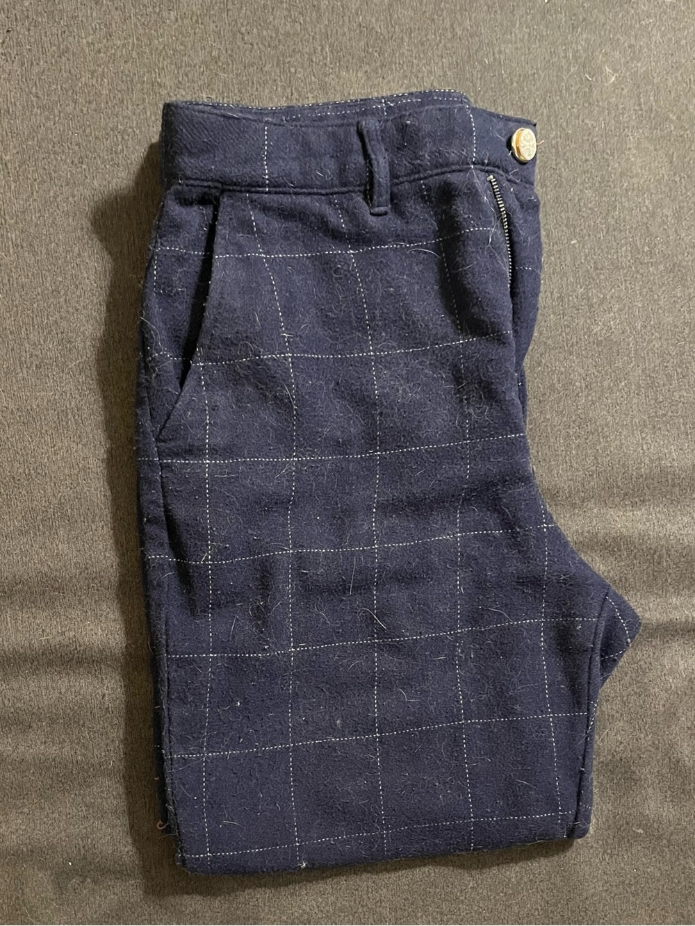 GAP Navy Windowpane Chinos
